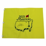 Jack Nicklaus Signed 2021 Masters Embroidered Flag JSA ALOA