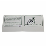 Jack Nicklaus Signed 1986 Masters Official Scorecard JSA #BB02635