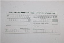 Jack Nicklaus Signed 1986 Masters Official Scorecard JSA #BB02635