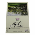 Sergio Garcia Signed Augusta National Azalea Hole Post Card Beckett #B72766