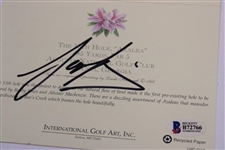 Sergio Garcia Signed Augusta National Azalea Hole Post Card Beckett #B72766