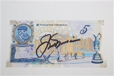 Jack Nicklaus Signed 5lb RBS St. Andrews Bank of Scotland 5 Note JSA ALOA