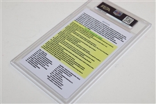 2018 US Open At Shinnecock Hills Player Guest Pass PSA Graded 8 #63970092