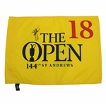 Collin Morikawa Signed 2021 Open Championship At Royal St. George Screen Flag JSA #WIT719701