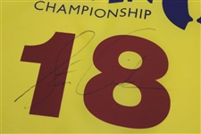 Stewart Cink Signed 2009 Open Championship At Turnberry Screen Flag JSA ALOA