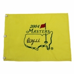 Phil Mickelson Signed 2004 Masters Embroidered Flag JSA ALOA