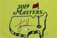 Tiger Woods Signed 2019 Masters Embroidered Flag Fanatics & Upper Deck COA