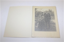 Original Professional Photo Of JH Taylor & His Wife With Wedding Bells On The Cover