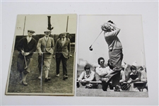 Ten (10x) Black & White Photos of Ryder & Walker Cup Players & Open Champion