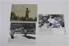 Ten (10x) Black & White Photos of Ryder & Walker Cup Players & Open Champion