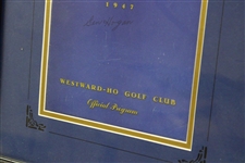 Ben Hogan Signed 1947 Chicago Victory National Golf Championships Program JSA ALOA