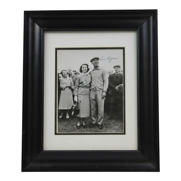 Ben Hogan Signed 1953 Open Championship Photograph of Ben Hogan & His Wife JSA ALOA