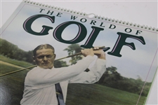 Large 1990 Golf Calendar with Large Image of Bobby Jones