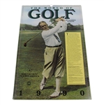 Large 1990 Golf Calendar with Large Image of Bobby Jones