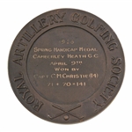 Large Bronze Medal Royal Artillery Golfing Society 1926