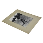 Original Black And White Photo Of Ben Hogan At Carnoustie Mounted On Board