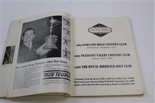 1965 Ryder Cup Souvenir Pennant Banner With Ribbons And Program