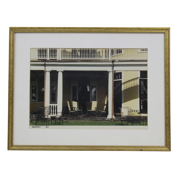 The Country Club at Brookline Robert Walker Porch Photo Circa 1987 Framed
