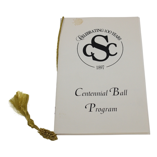 Centennial Ball Program From Skokie Country Club 