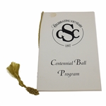 Centennial Ball Program From Skokie Country Club 