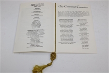 Centennial Ball Program From Skokie Country Club 