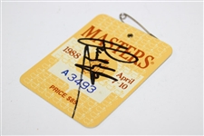 Sandy Lyle Signed 1988 Masters Tournament SERIES Badge #A3493 JSA ALOA