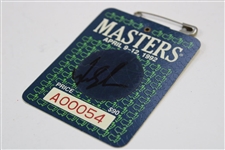 Fred Couples Signed 1992 Masters Tournament SERIES Badge #A00054 JSA ALOA