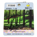 Charl Schwartzel Signed 2011 Masters Tournament SERIES Badge #R15649 JSA ALOA