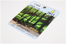 Charl Schwartzel Signed 2011 Masters Tournament SERIES Badge #R15649 JSA ALOA