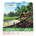 Bubba Watson Signed 2012 Masters Tournament SERIES Badge #R12931 JSA ALOA