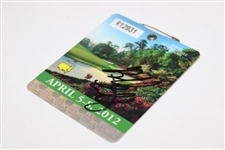 Bubba Watson Signed 2012 Masters Tournament SERIES Badge #R12931 JSA ALOA