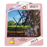 Jordan Spieth Signed 2015 Masters Tournament SERIES Badge #Q03211 JSA ALOA