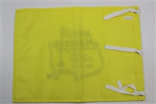 Nick Faldo Signed 2011 Masters Embroidered Flag With Years Won JSA ALOA
