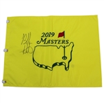 Bubba Watson Signed 2019 Masters Embroidered Flag JSA ALOA