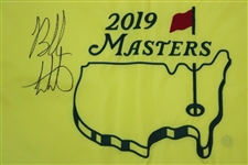 Bubba Watson Signed 2019 Masters Embroidered Flag JSA ALOA
