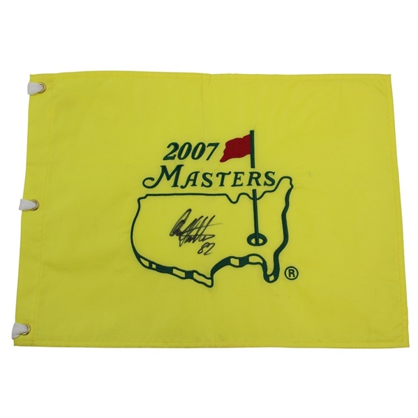 Craig Stadler Signed 2007 Masters Embroidered Flag With82 JSA ALOA