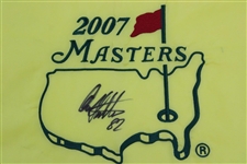 Craig Stadler Signed 2007 Masters Embroidered Flag With'82' JSA ALOA