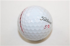 Angel Cabrera Signed Personal Used Golf Ball JSA ALOA