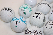 Louis Oosthuizen & 19 Tour Stars Signed Personal Used Golfs Ball JSA ALOA