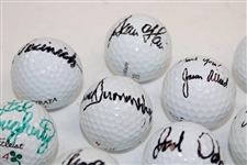 Louis Oosthuizen & 19 Tour Stars Signed Personal Used Golfs Ball JSA ALOA