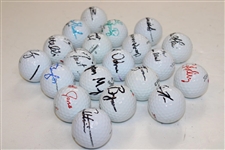 Louis Oosthuizen & 19 Tour Stars Signed Personal Used Golfs Ball JSA ALOA