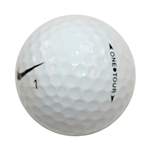 Tiger Woods' Personal 'TIGER' Nike 1 One Tour Logo Golf Ball From 2010 BMW Championship