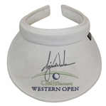 Tiger Woods Signed Cialis Western Open Visor JSA ALOA