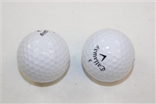 US Open Champions Graeme McDowell & Webb Simpson Signed Callaway Golf Balls JSA ALOA