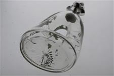 Sterling Silver Overlay Glass Whiskey Decanter