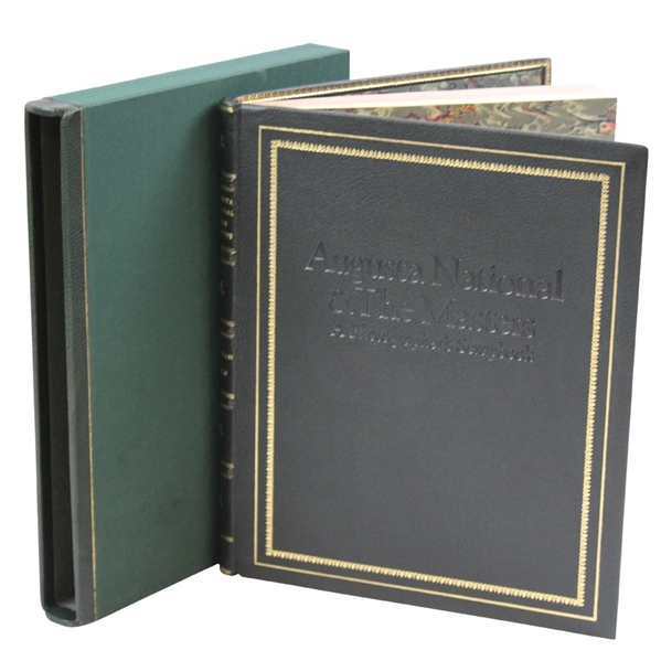 Frank Christian Signed Ltd Ed Augusta National GC: A Photographers Scrapbook w/Leather Slip Case