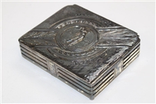 Silver Post Swing Golfer Valuables Box