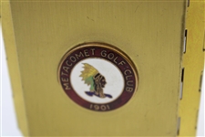 Metacomet Golf Club Gold Tone Collapsible Cigarette Holder