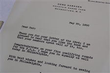 Gene Sarazen Signed Personal Letterhead to Rod Munday w/ Book & PGA in Philly Content - 1950 JSA ALOA