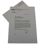 Ben Hogan Signed Personal AMF Letterhead to Rod Munday - 1977 JSA ALOA